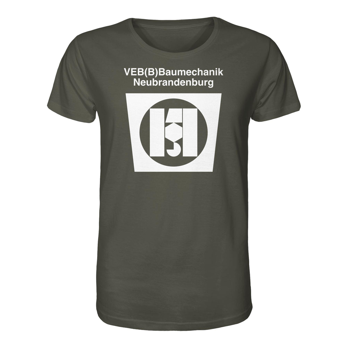DDR Ostalgie Bio-Shirt Unisex • VEB BAUMECHANIK NEUBRANDENBURG