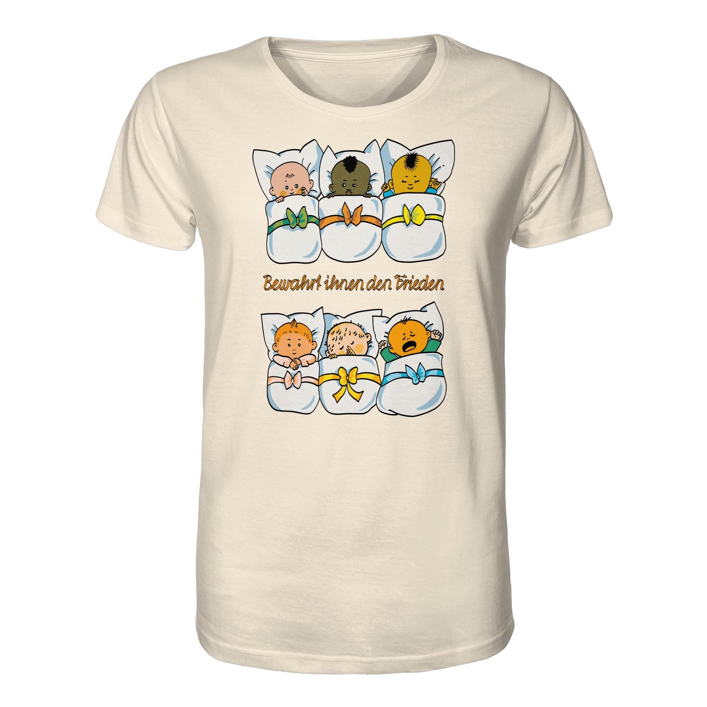 ORGANIC BIO SHIRT UNISEX • BEWAHRT IHNEN DEN FRIEDEN (DDR ORIGINAL-PLAKAT)