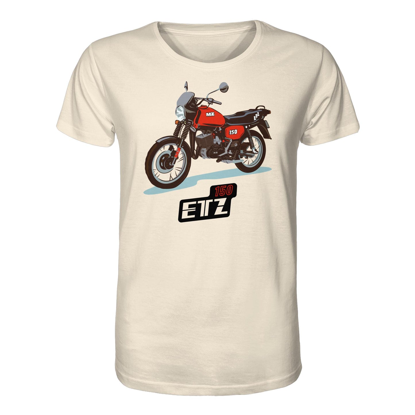 ORGANIC BIO SHIRT UNISEX • MZ ETZ 150 ROT (ORIGINAL DDR-PLAKAT)