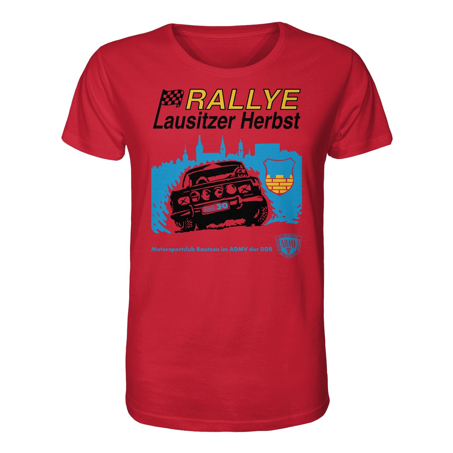 ORGANIC BIO SHIRT UNISEX • RALLYE LAUSITZER HERBST, MOTORSPORTCLUB BAUTZEN