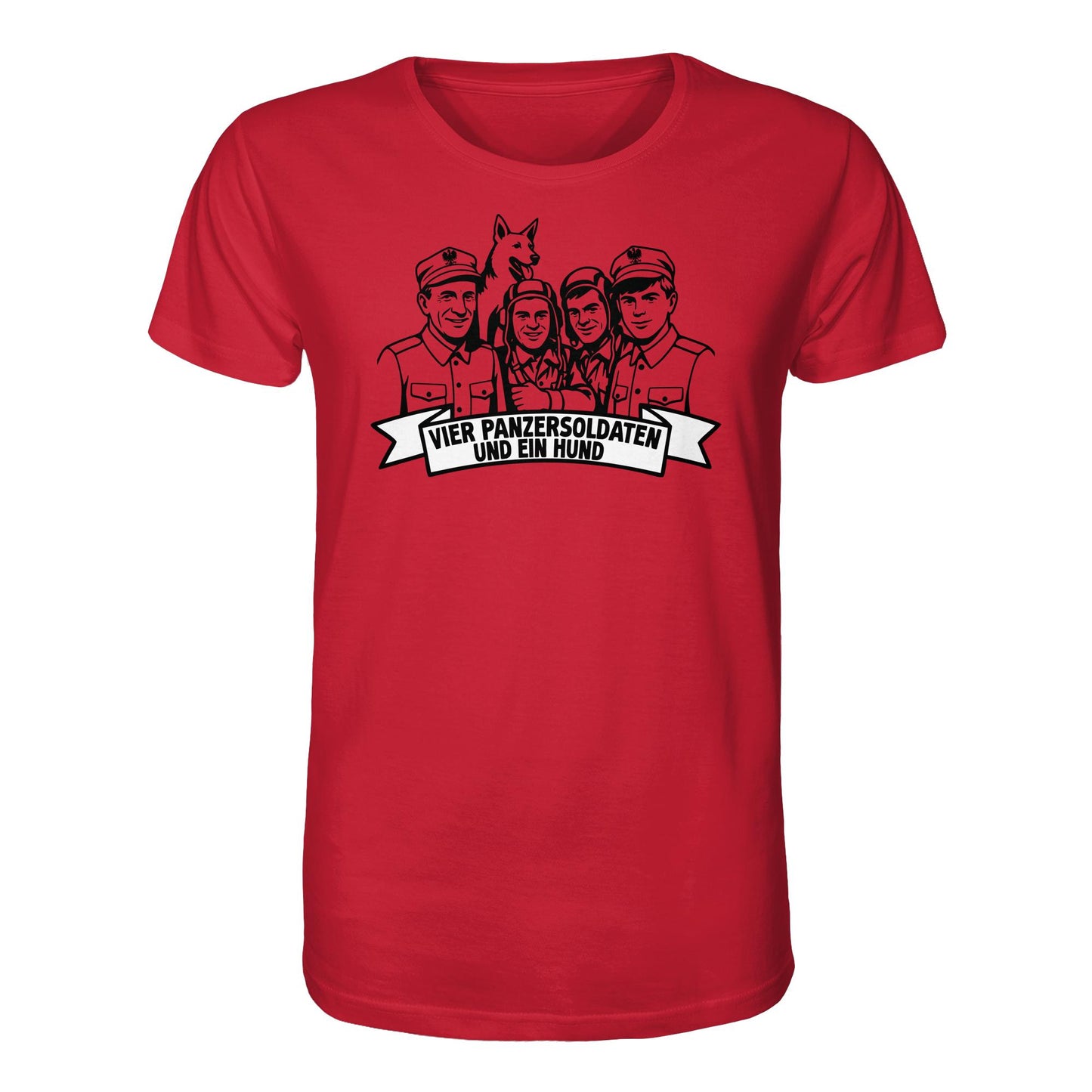 ORGANIC BIO SHIRT UNISEX • VIER PANZERSOLDATEN UND EIN HUND