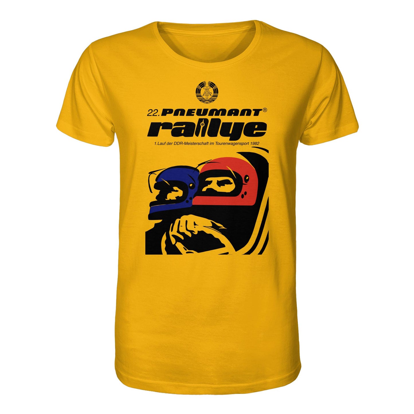ORGANIC BIO SHIRT UNISEX • 22. PNEUMANT RALLYE 1982 (ORIGINAL DDR-PLAKAT)