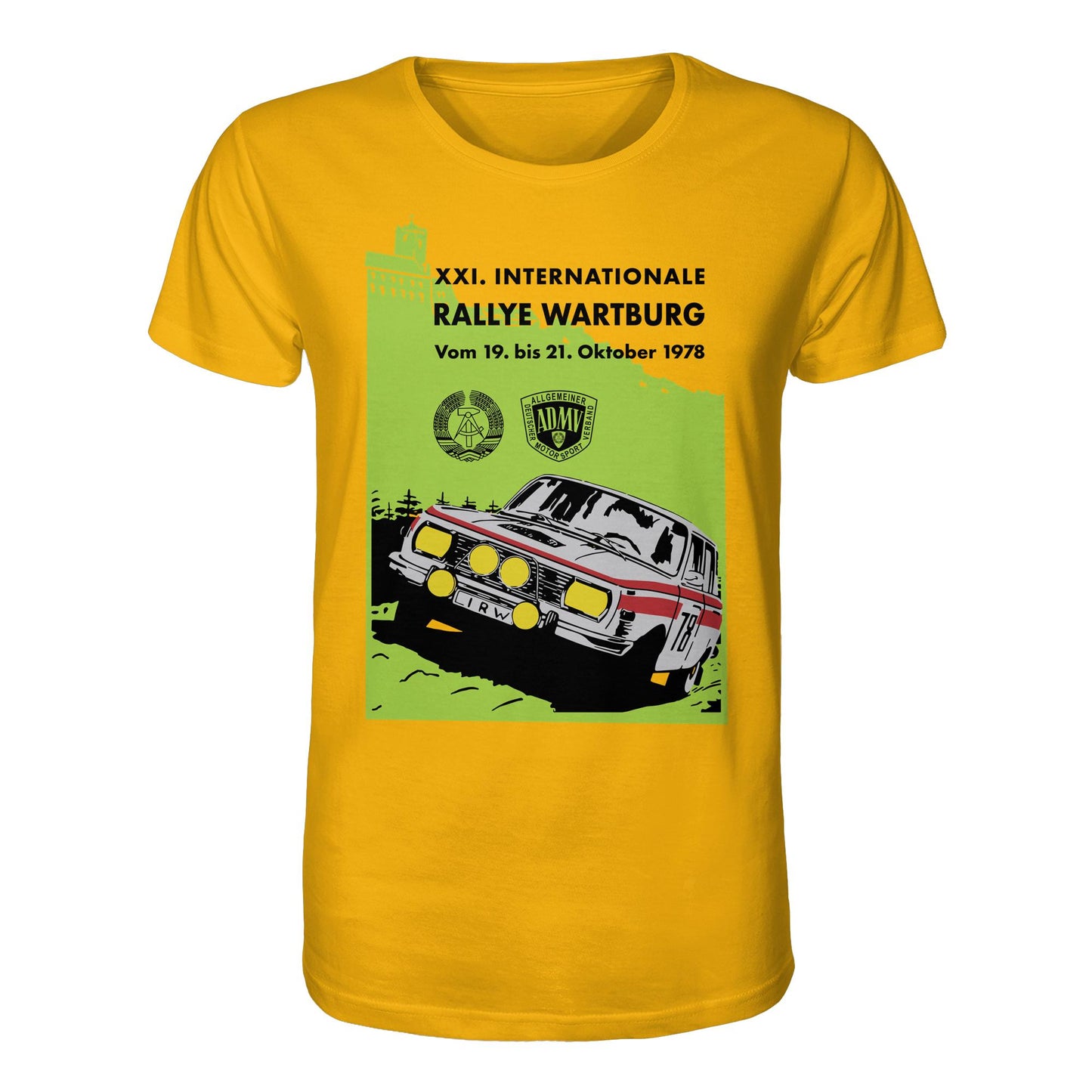 ORGANIC BIO SHIRT UNISEX • INTERNATIONALE RALLYE WARTBURG - 1978