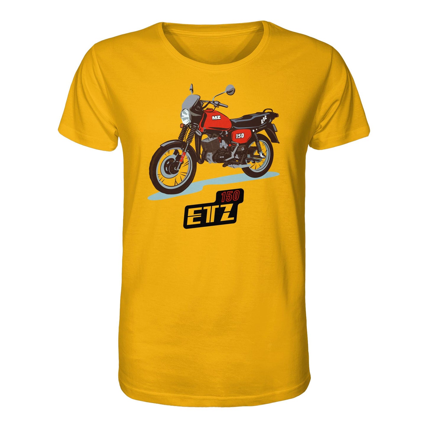ORGANIC BIO SHIRT UNISEX • MZ ETZ 150 ROT (ORIGINAL DDR-PLAKAT)