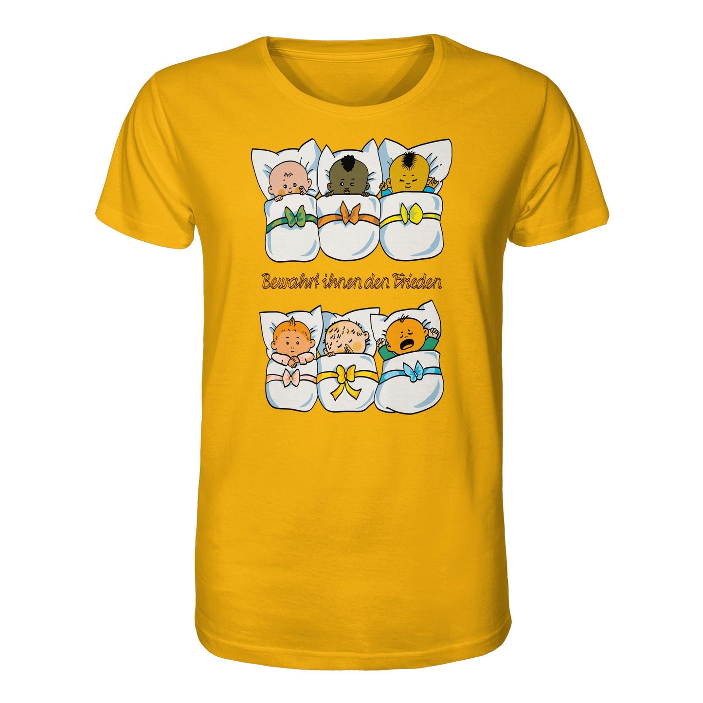 ORGANIC BIO SHIRT UNISEX • BEWAHRT IHNEN DEN FRIEDEN (DDR ORIGINAL-PLAKAT)