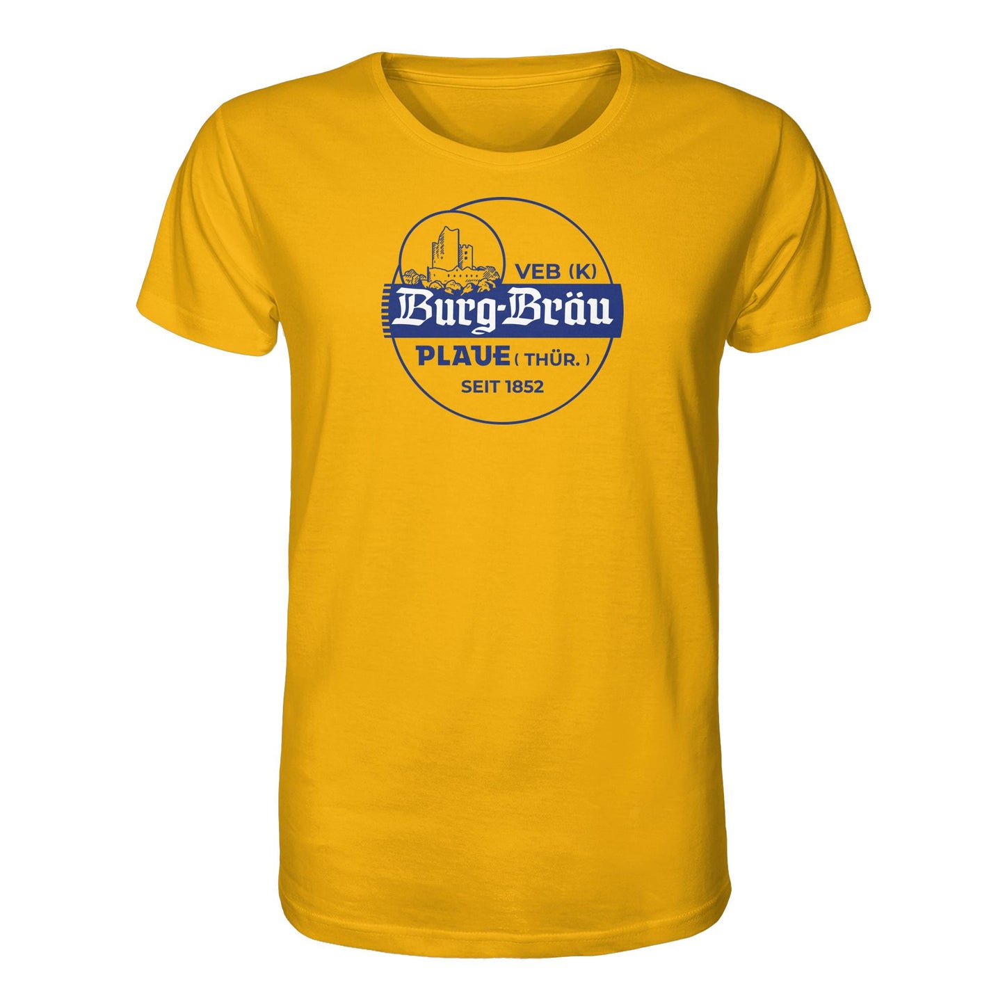 ORGANIC BIO SHIRT UNISEX • VEB BURG-BRÄU PLAUE BIERE