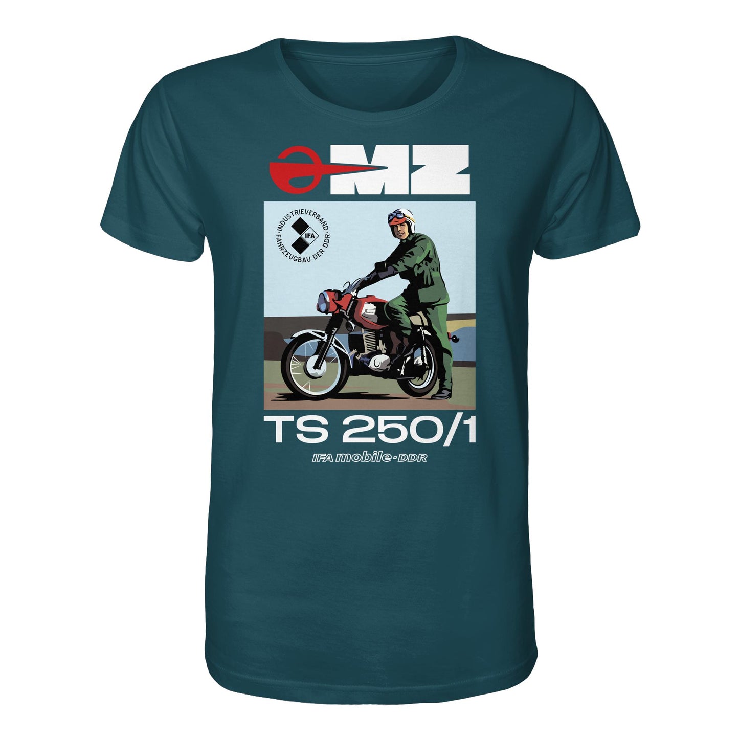 ORGANIC BIO SHIRT UNISEX • MZ TS 250 (ORIGINAL DDR-PLAKAT)