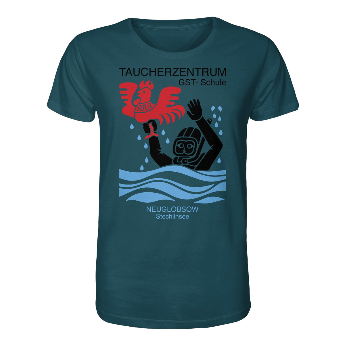 DDR Ostalgie Bio-Shirt Unisex • GST-TAUCHSCHULE NEUGLOBSOW STECHLINSEE
