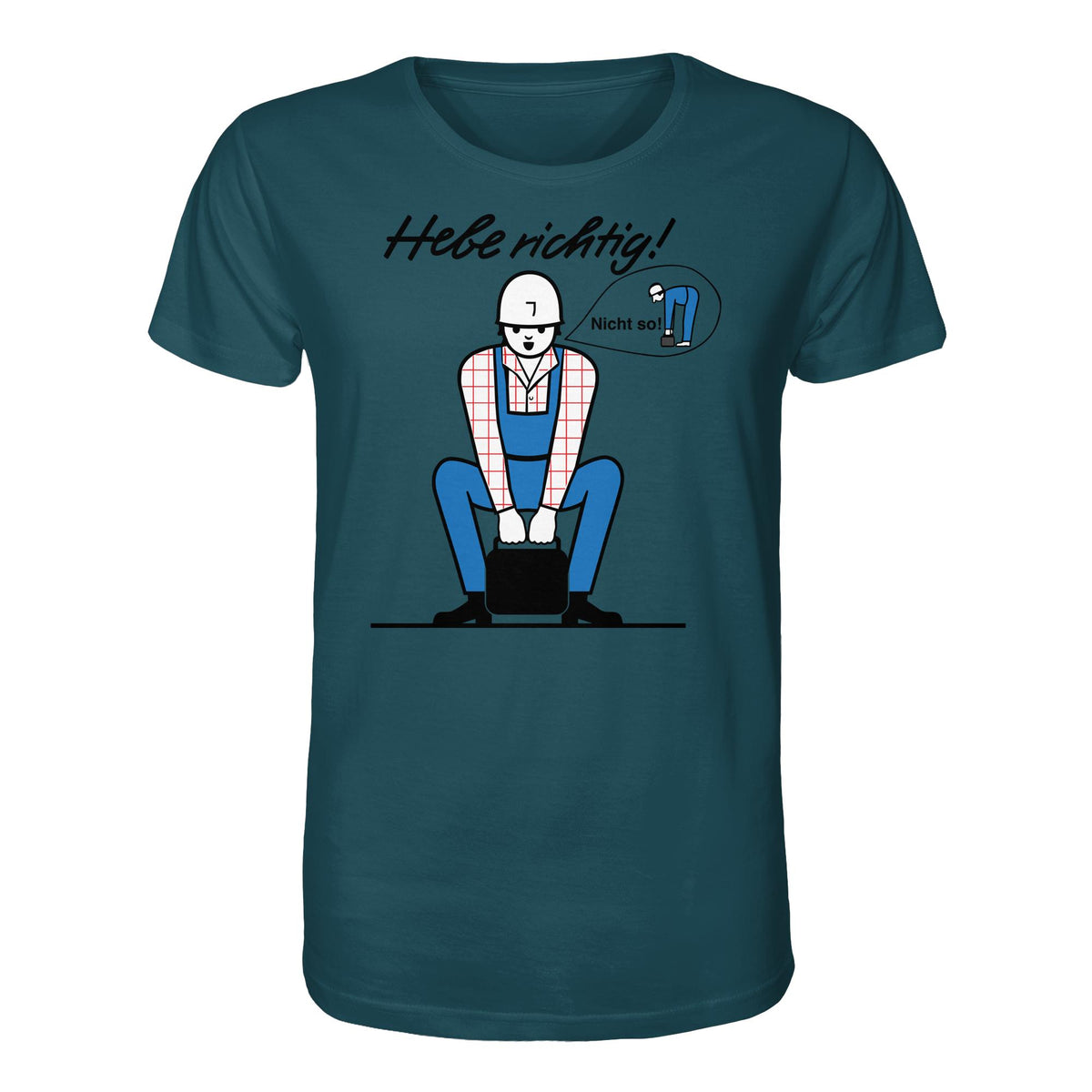DDR Ostalgie Bio-Shirt Unisex • HEBE RICHTIG! (ORIGINAL SCHILD)