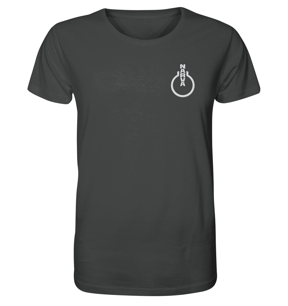 DDR Ostalgie Bio-Shirt bestickt • VEB NARVA LEUCHTMITTEL