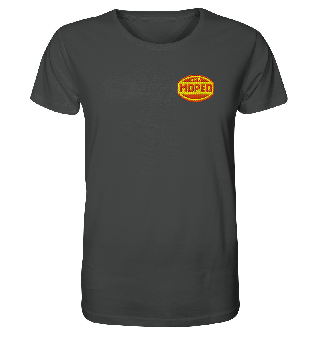 BESTICKTES BIO-SHIRT • VEB MOPED