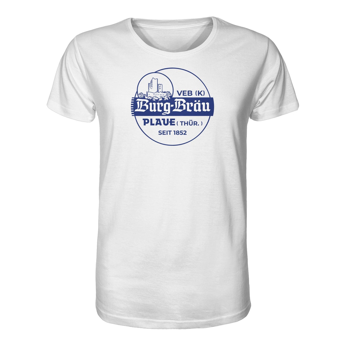 ORGANIC BIO SHIRT UNISEX • VEB BURG-BRÄU PLAUE BIERE