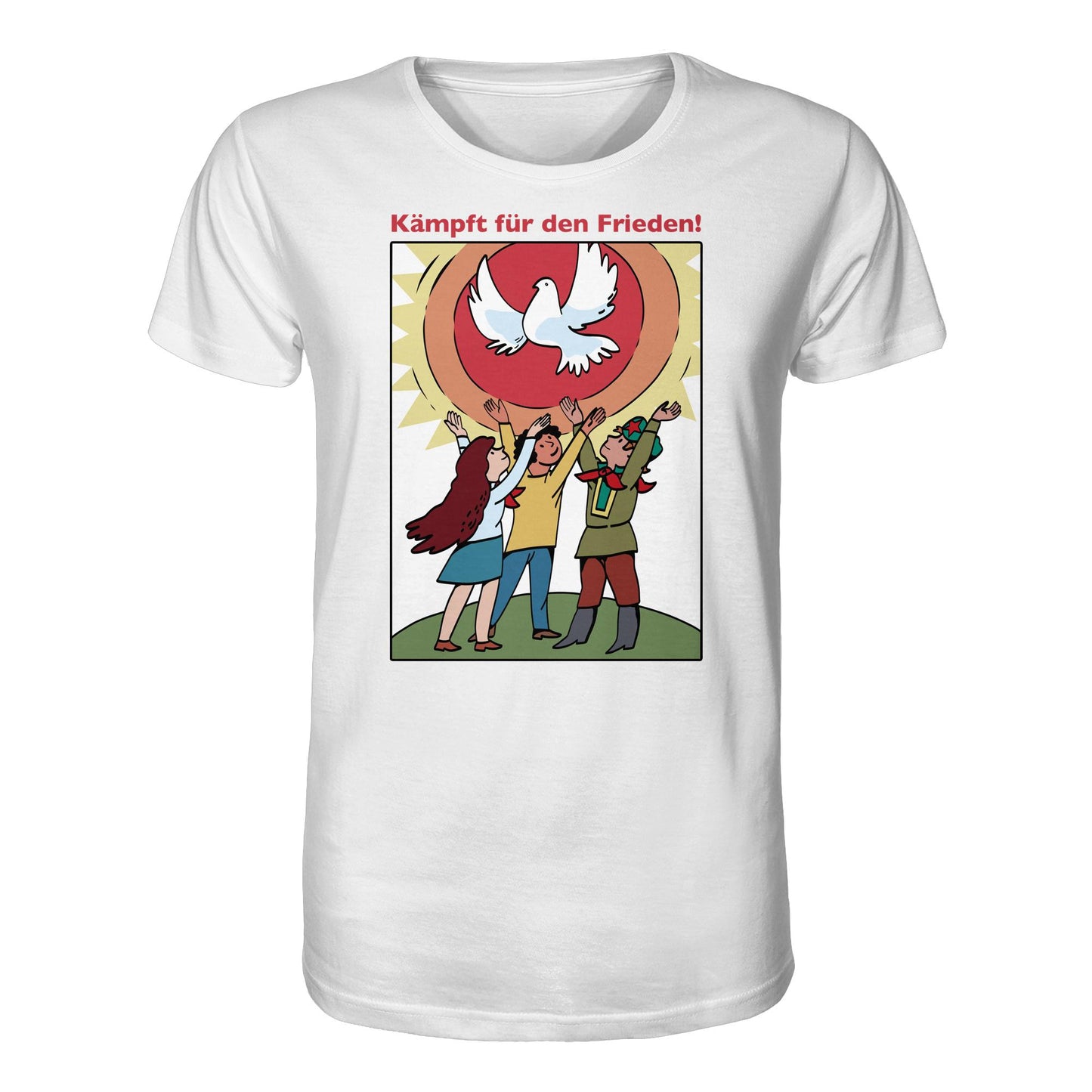 ORGANIC BIO SHIRT UNISEX • KÄMPFT FÜR DEN FRIEDEN! (DDR-ORIGINAL-PLAKAT)