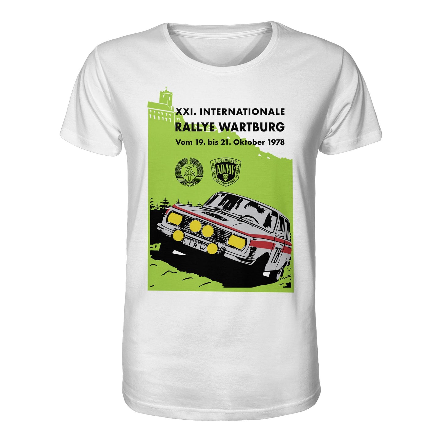 ORGANIC BIO SHIRT UNISEX • INTERNATIONALE RALLYE WARTBURG - 1978