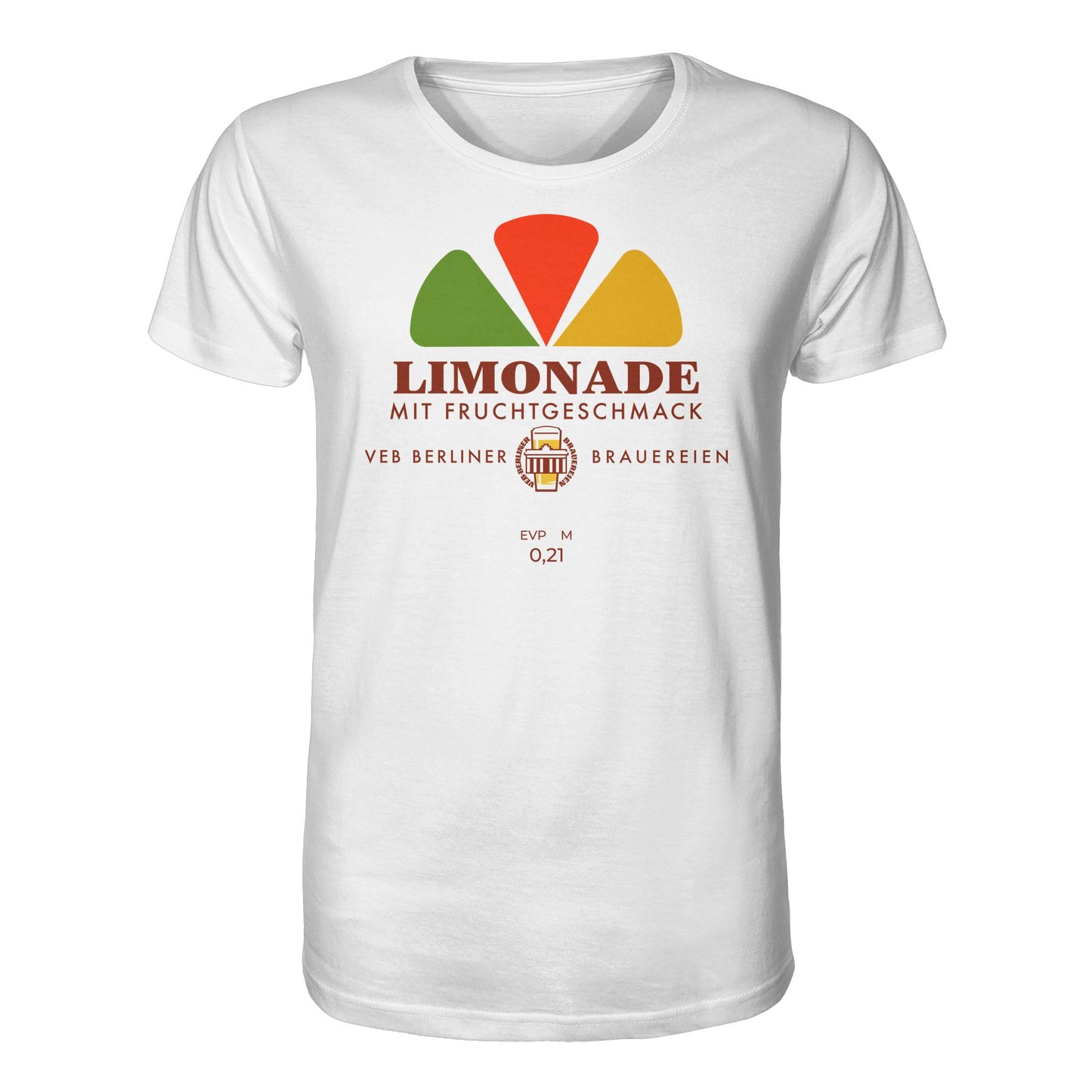 DDR Ostalgie Bio-Shirt Unisex • VEB BERLINER BRAUEREIEN - LIMONADE