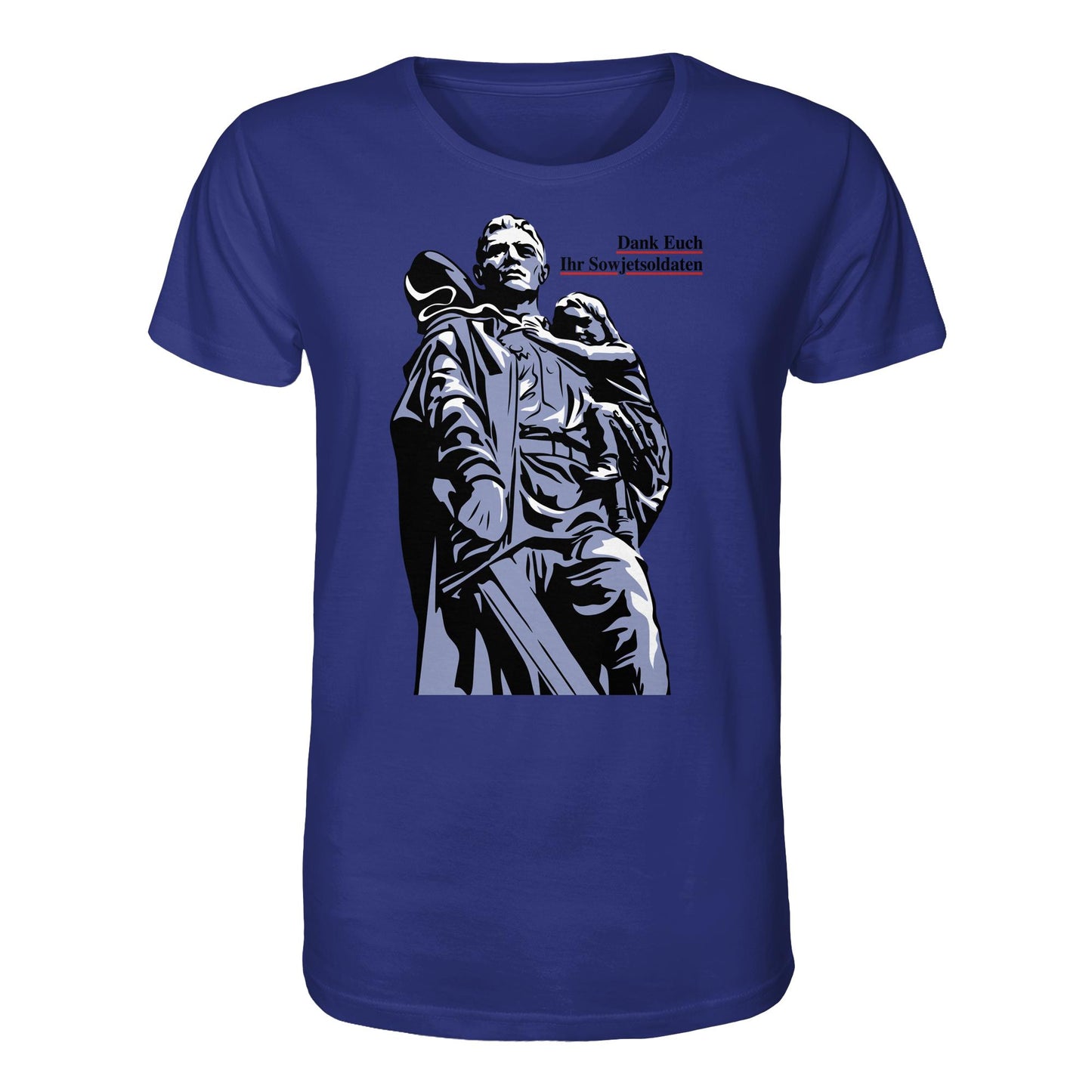 ORGANIC BIO SHIRT UNISEX • DANK EUCH IHR SOWJETSOLDATEN (DDR ORIGINAL-PLAKAT)