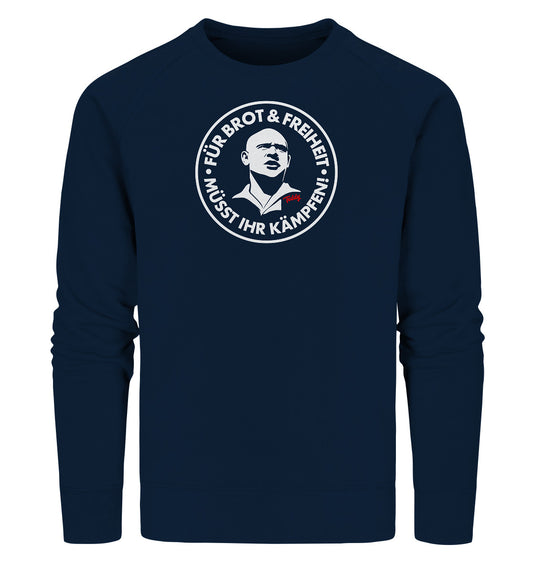 PREMIUM ORGANIC SWEATER UNISEX • TEDDY THÄLMANN - BROT UND FREIHEIT