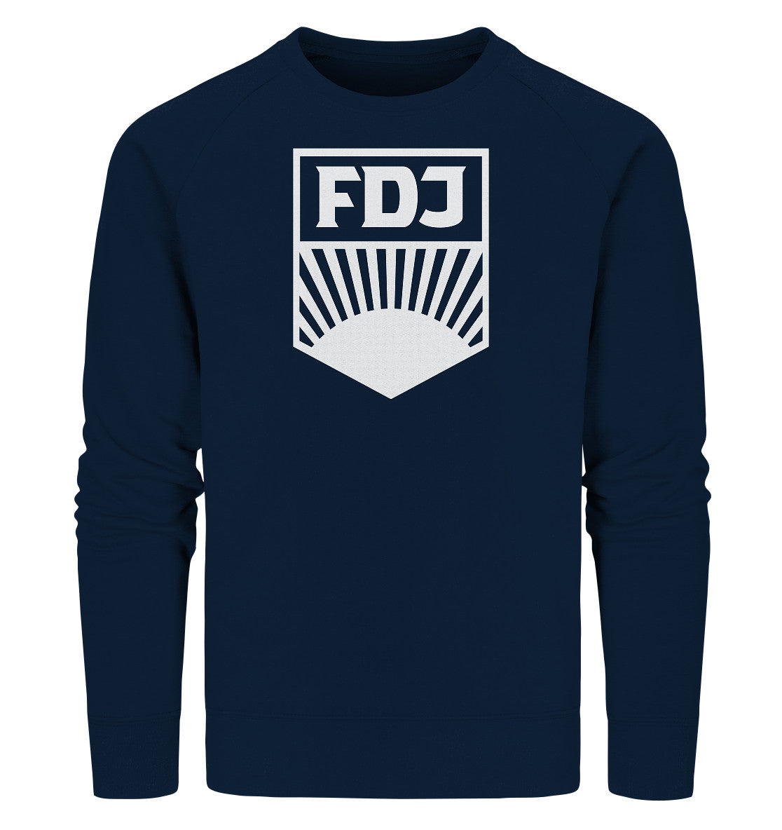 PREMIUM ORGANIC SWEATER UNISEX • FDJ FREIE DEUTSCHE JUGEND - WEISS