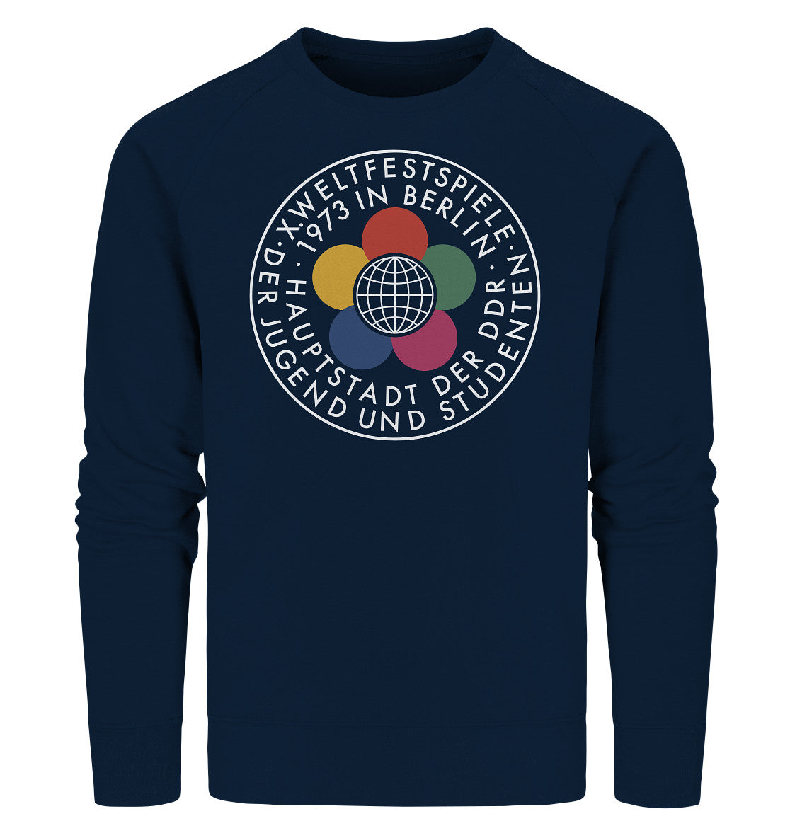 PREMIUM ORGANIC SWEATER UNISEX • WELTFESTSPIELE 1973 - DUNKEL
