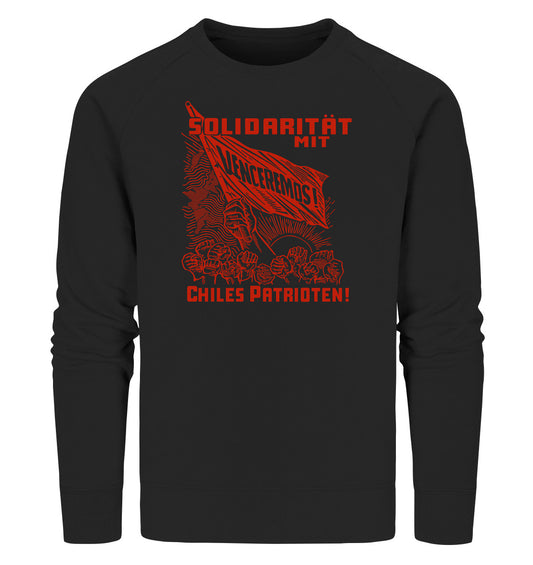 PREMIUM ORGANIC SWEATER UNISEX • VENCEREMOS SOLIDARITÄT MIT CHILES PATRIOTEN