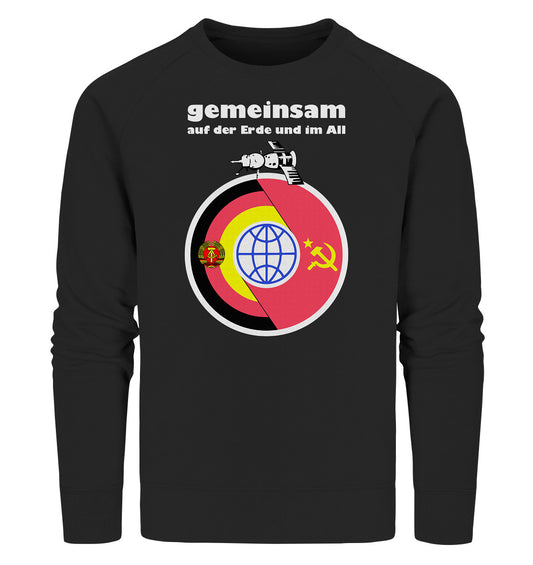 PREMIUM ORGANIC SWEATER UNISEX • GEMEINSAM AUF DER ERDE UND IM ALL