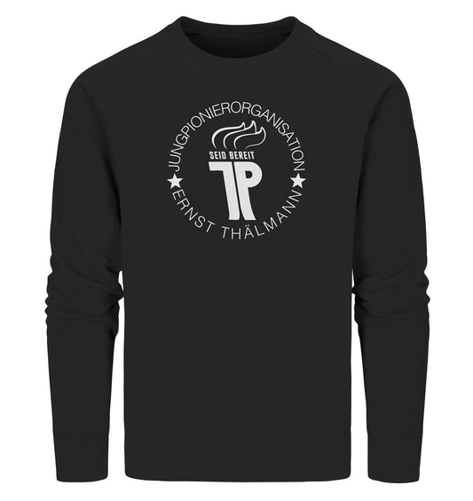 PREMIUM ORGANIC SWEATER UNISEX • JUNGE PIONIERE - DUNKLE