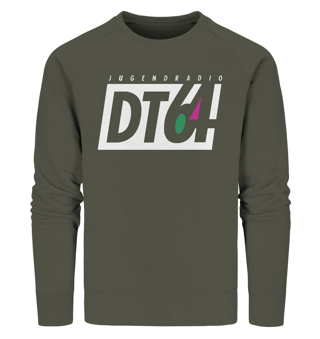 PREMIUM ORGANIC SWEATER UNISEX • DT64 JUGENDRADIO - DUNKEL