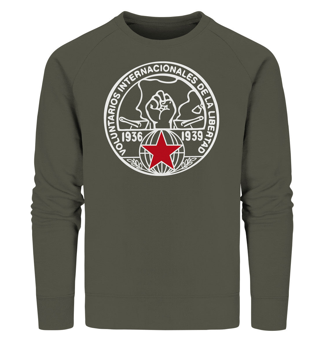 PREMIUM ORGANIC SWEATER UNISEX • INTERNATIONALE BRIGADEN SPANIEN1936 - DUNKEL