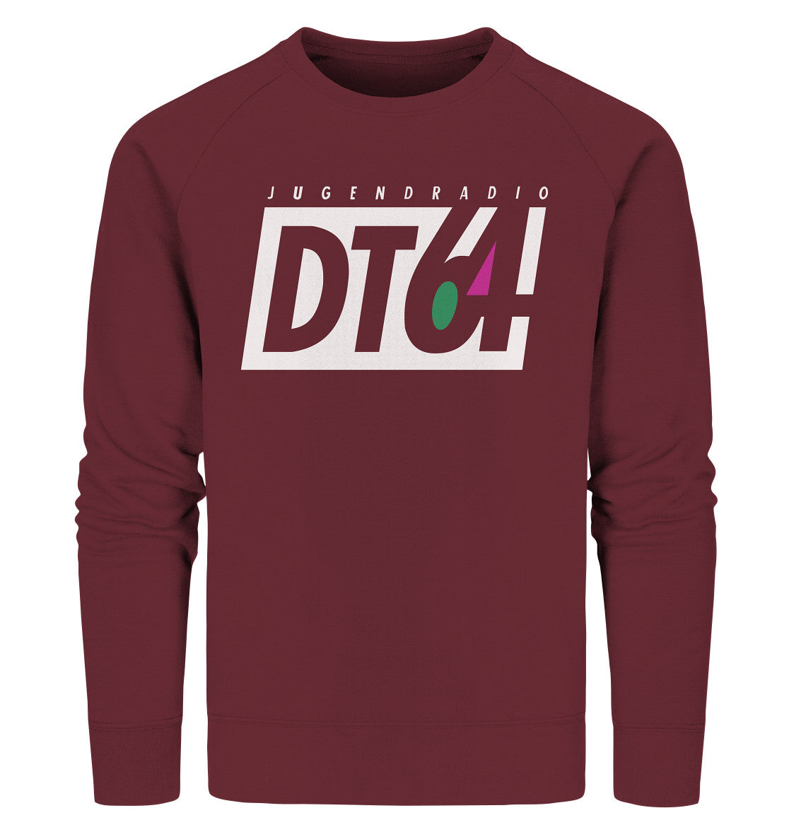PREMIUM ORGANIC SWEATER UNISEX • DT64 JUGENDRADIO - DUNKEL