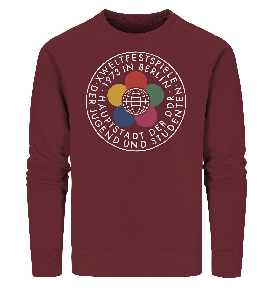 PREMIUM ORGANIC SWEATER UNISEX • WELTFESTSPIELE 1973 - DUNKEL