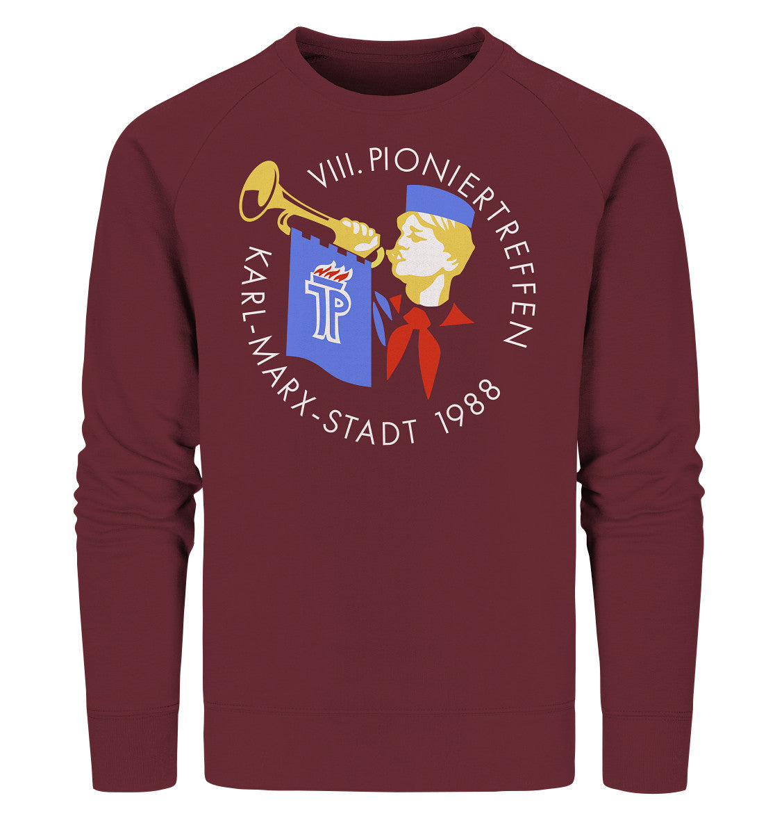 PREMIUM ORGANIC SWEATER UNISEX • 8. PIONIERTREFFEN KARL-MARX-STADT - DUNKEL