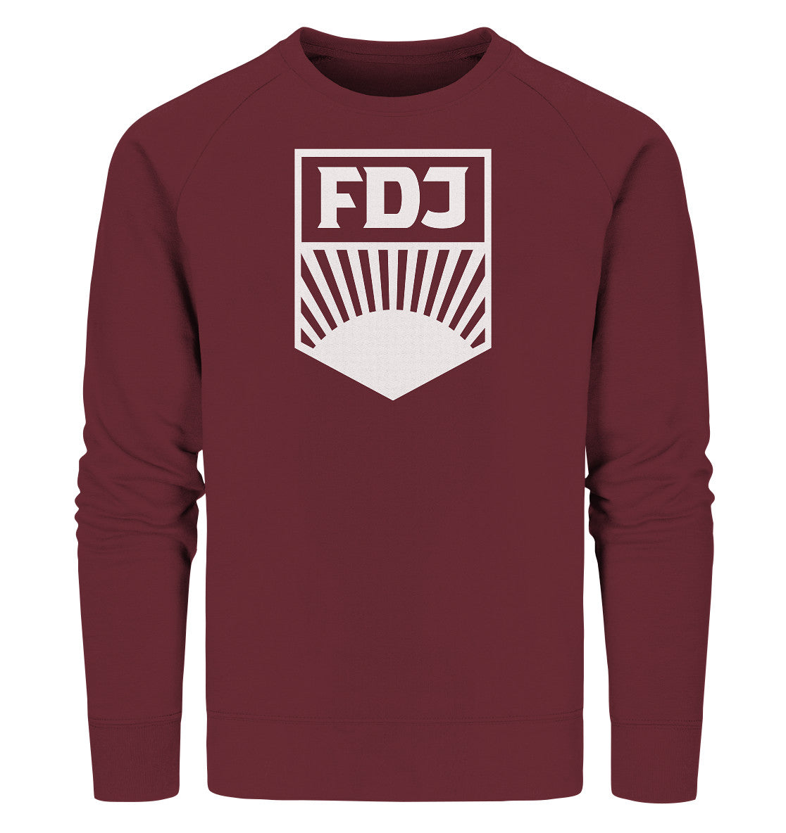 PREMIUM ORGANIC SWEATER UNISEX • FDJ FREIE DEUTSCHE JUGEND - WEISS