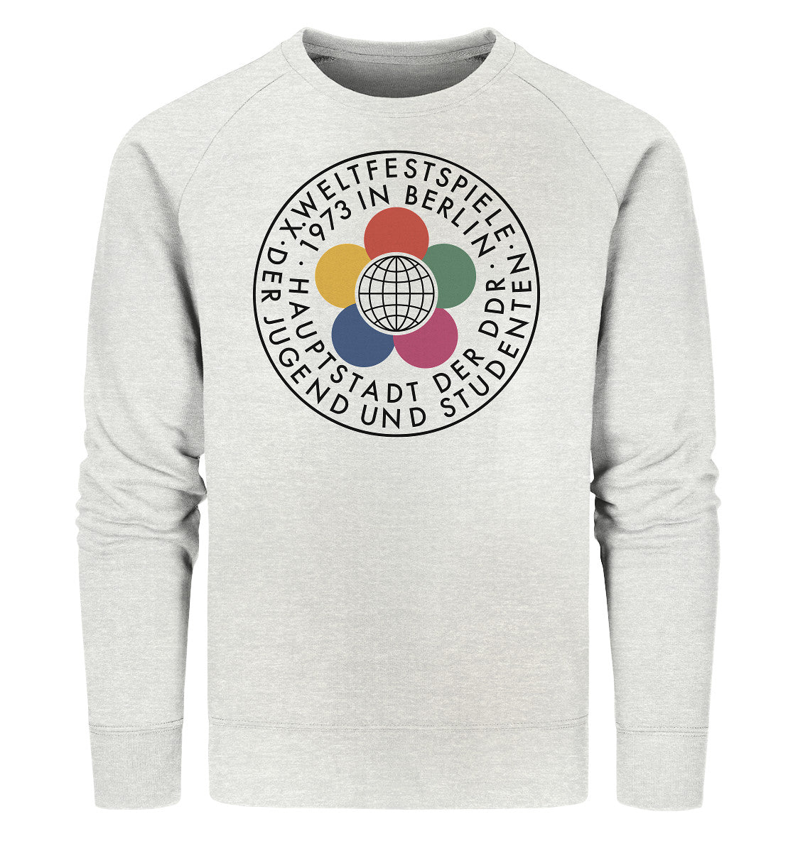 PREMIUM ORGANIC SWEATER UNISEX • WELTFESTSPIELE 1973 - HELL