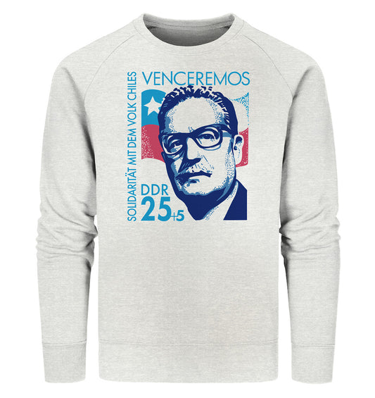 PREMIUM ORGANIC SWEATER UNISEX • SOLIDARITÄT MIT CHILE - BRIEFMARKE