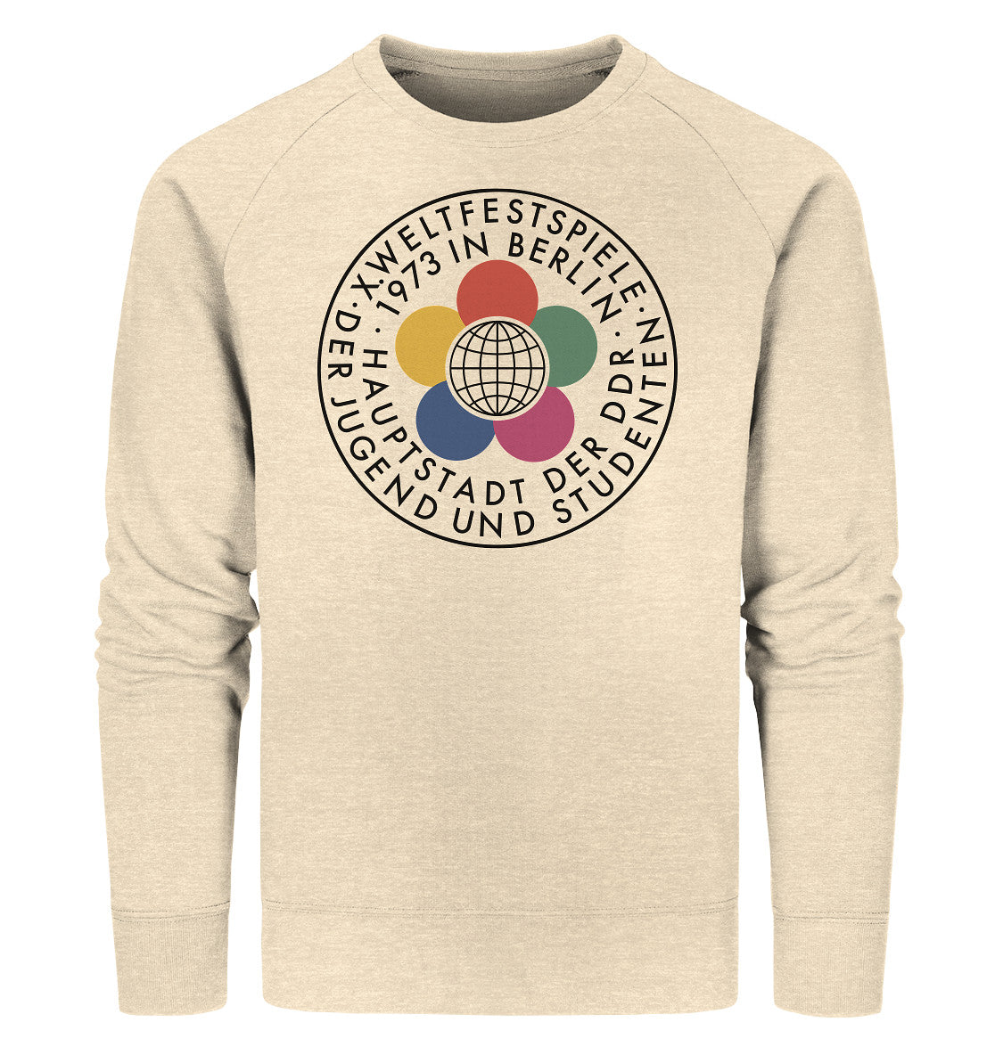 PREMIUM ORGANIC SWEATER UNISEX • WELTFESTSPIELE 1973 - HELL