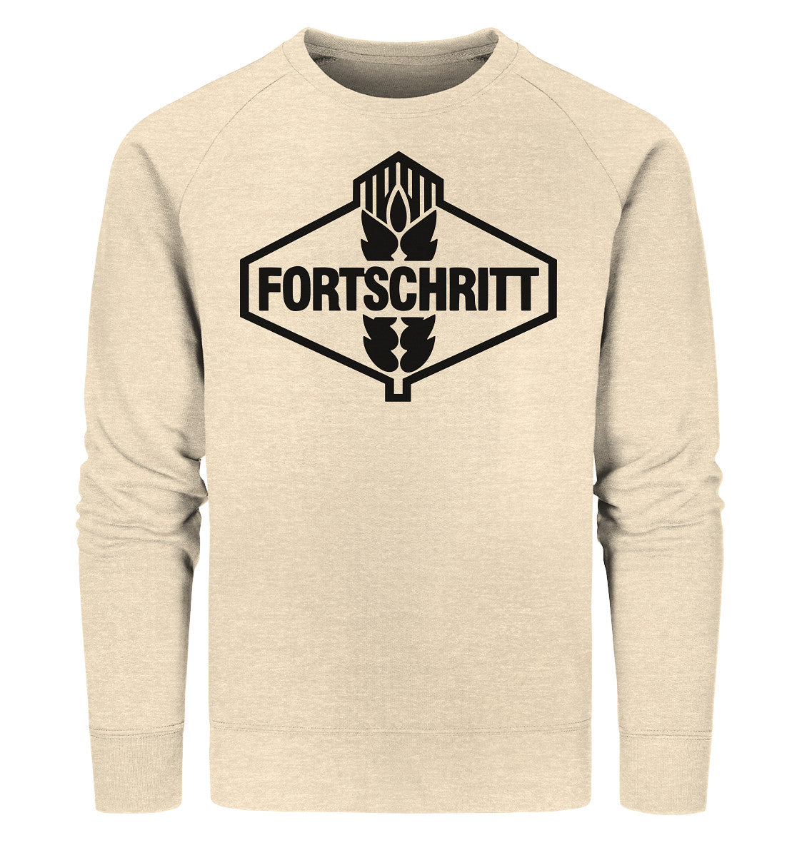 PREMIUM ORGANIC SWEATER UNISEX • FORTSCHRITT - WEISS