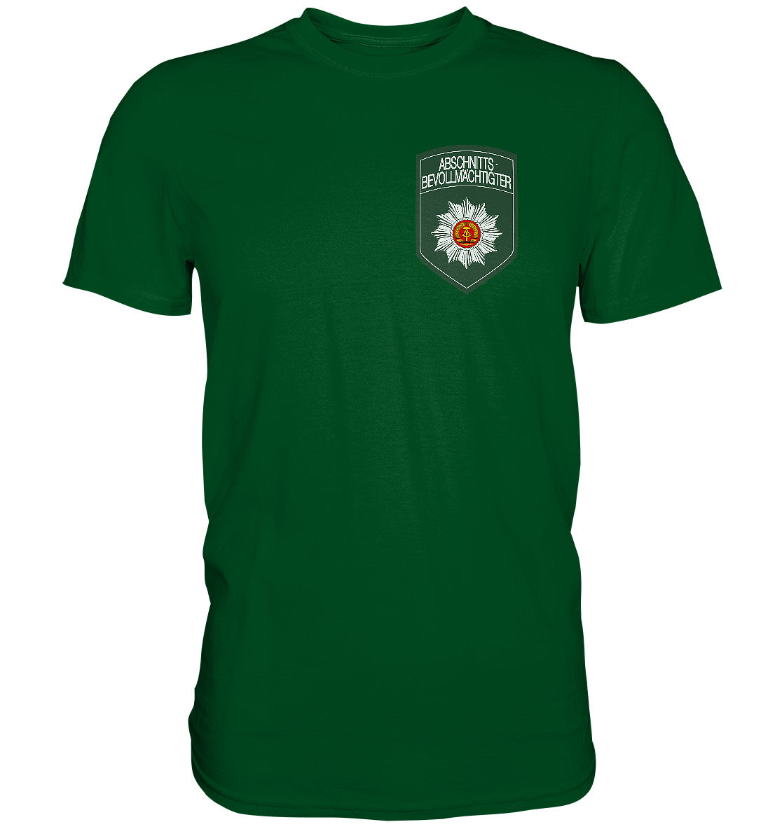 DDR Ostalgie Shirt Unisex • ABV - BRUST BADGE