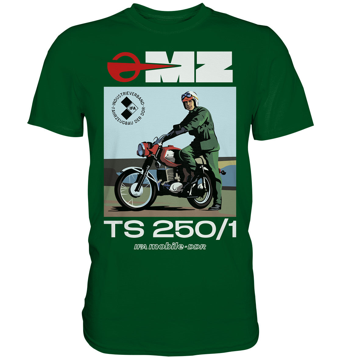 DDR Ostalgie Shirt Unisex • MZ TS 250 (ORIGINAL DDR-PLAKAT)