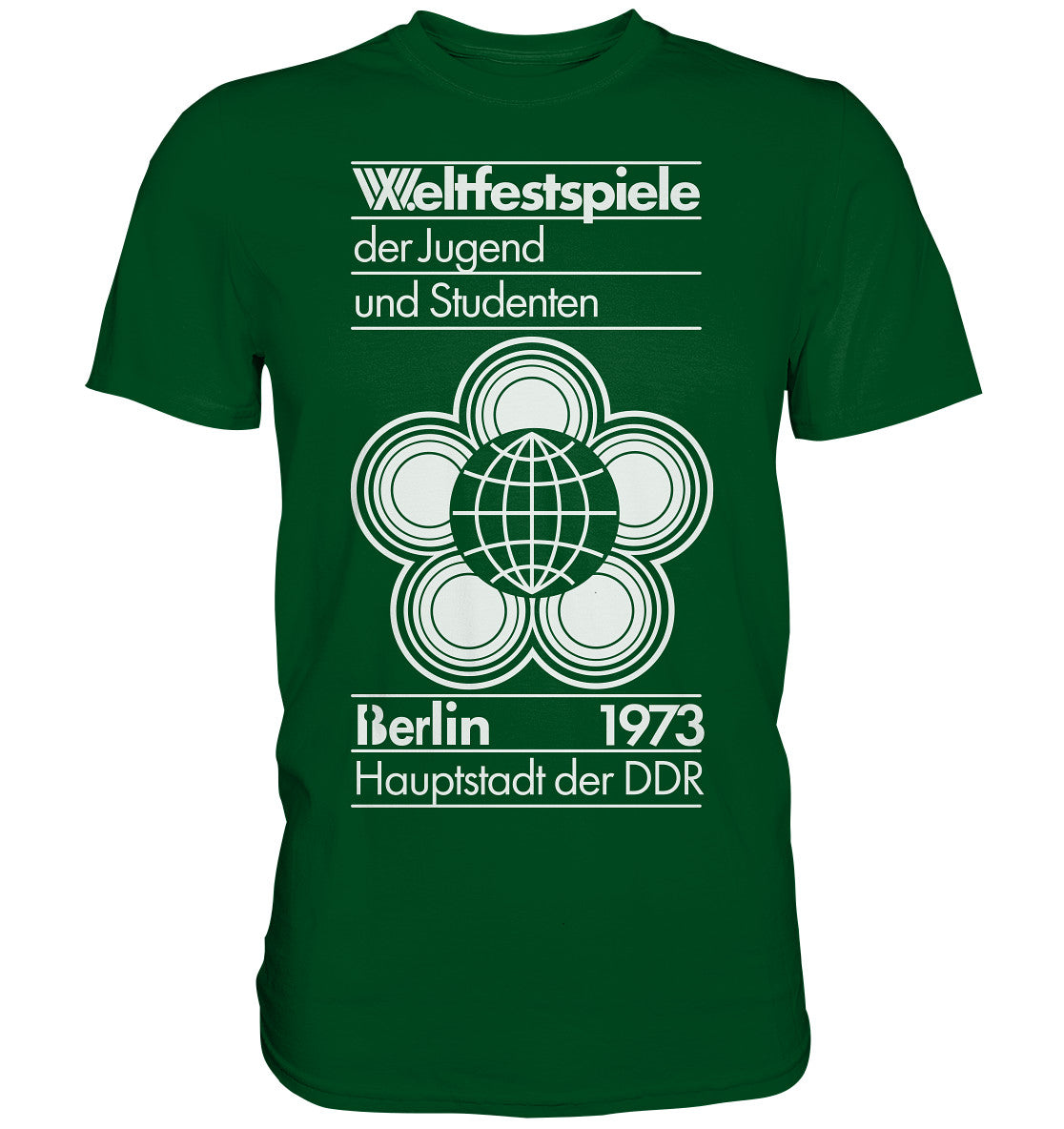 DDR Ostalgie Shirt Unisex • WELTFESTSPIELE BERLIN 1973 - PLAKATMOTIV
