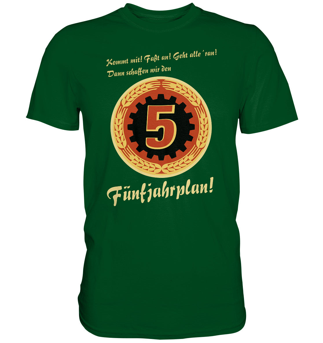 DDR Ostalgie Shirt Unisex • FÜNFJAHRPLAN