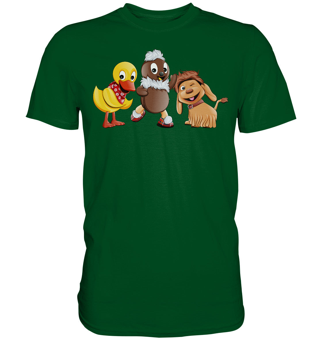 DDR Ostalgie Shirt Unisex • UNSER SANDMÄNNCHEN - PITTI, MOPPI & SCHNATTERINCHEN