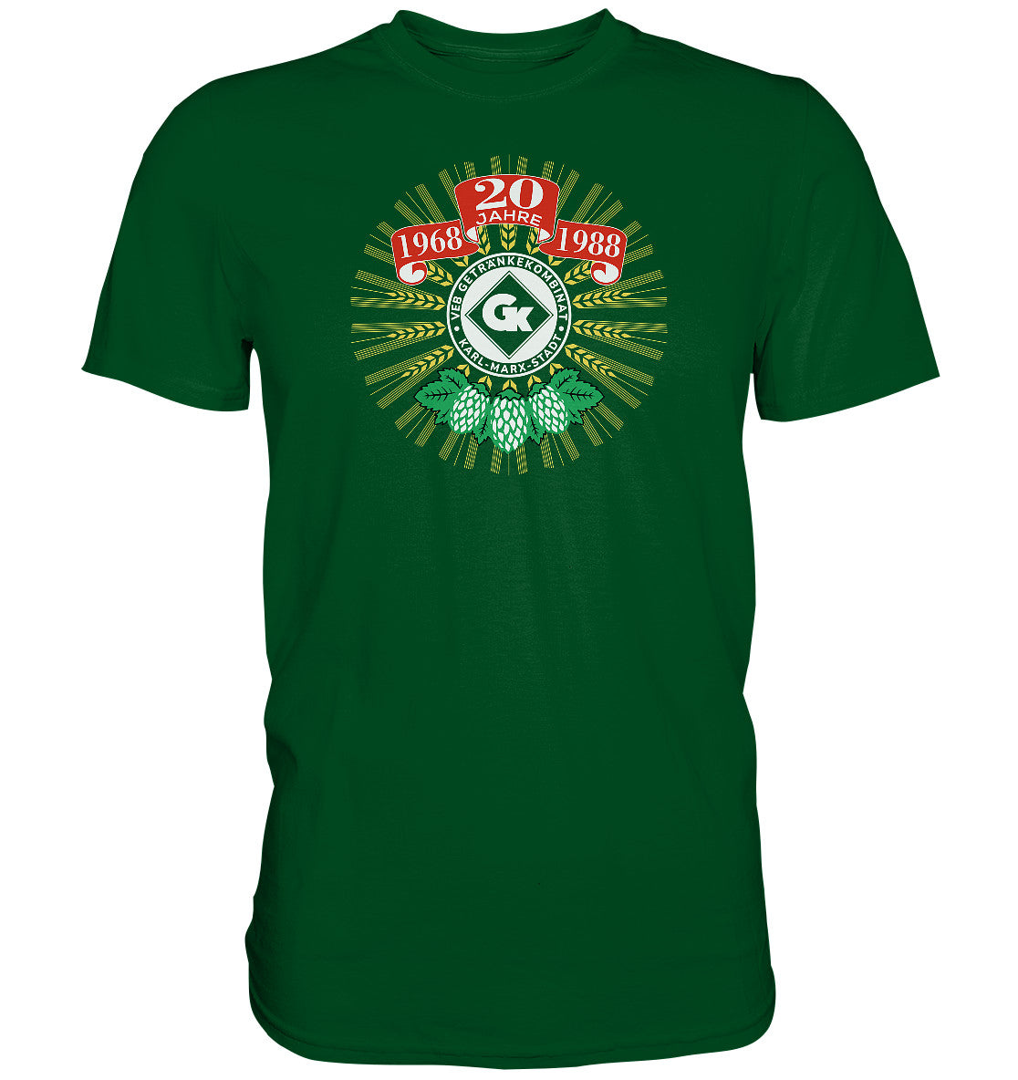PREMIUM SHIRT UNISEX • 20 JAHRE VEB GETRÄNKEKOMBINAT KARL-MARX-STADT