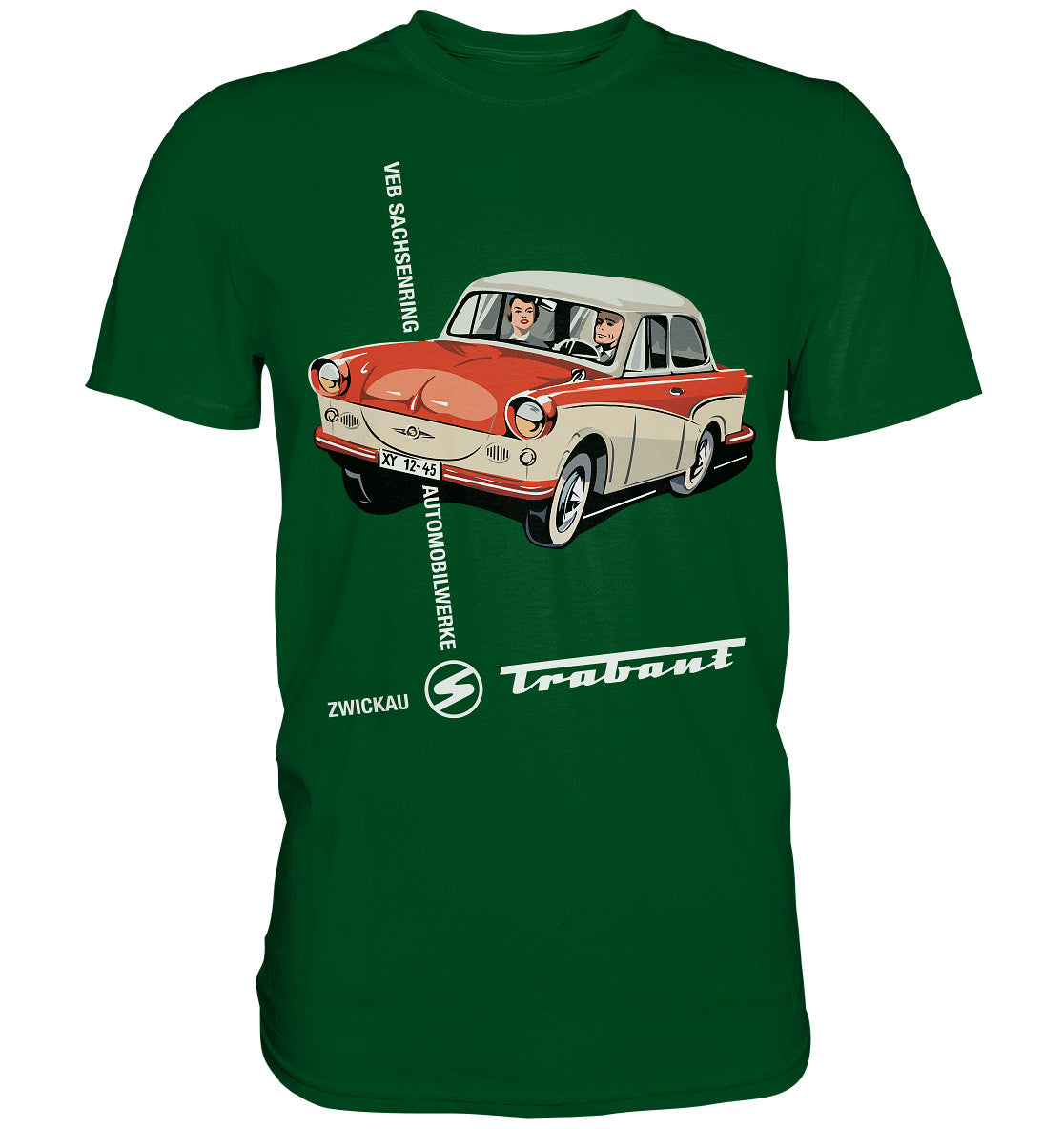 DDR Ostalgie Shirt Unisex • VEB SACHSENRING ZWICKAU TRABANT