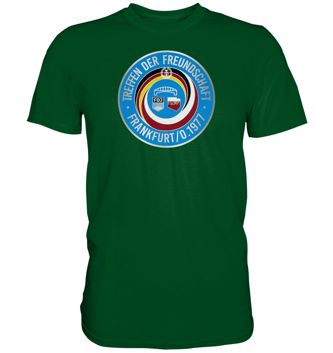 DDR Ostalgie Shirt Unisex • TREFFEN DER FREUNDSCHAFT - JUGEND DER DDR & VR POLEN 1977