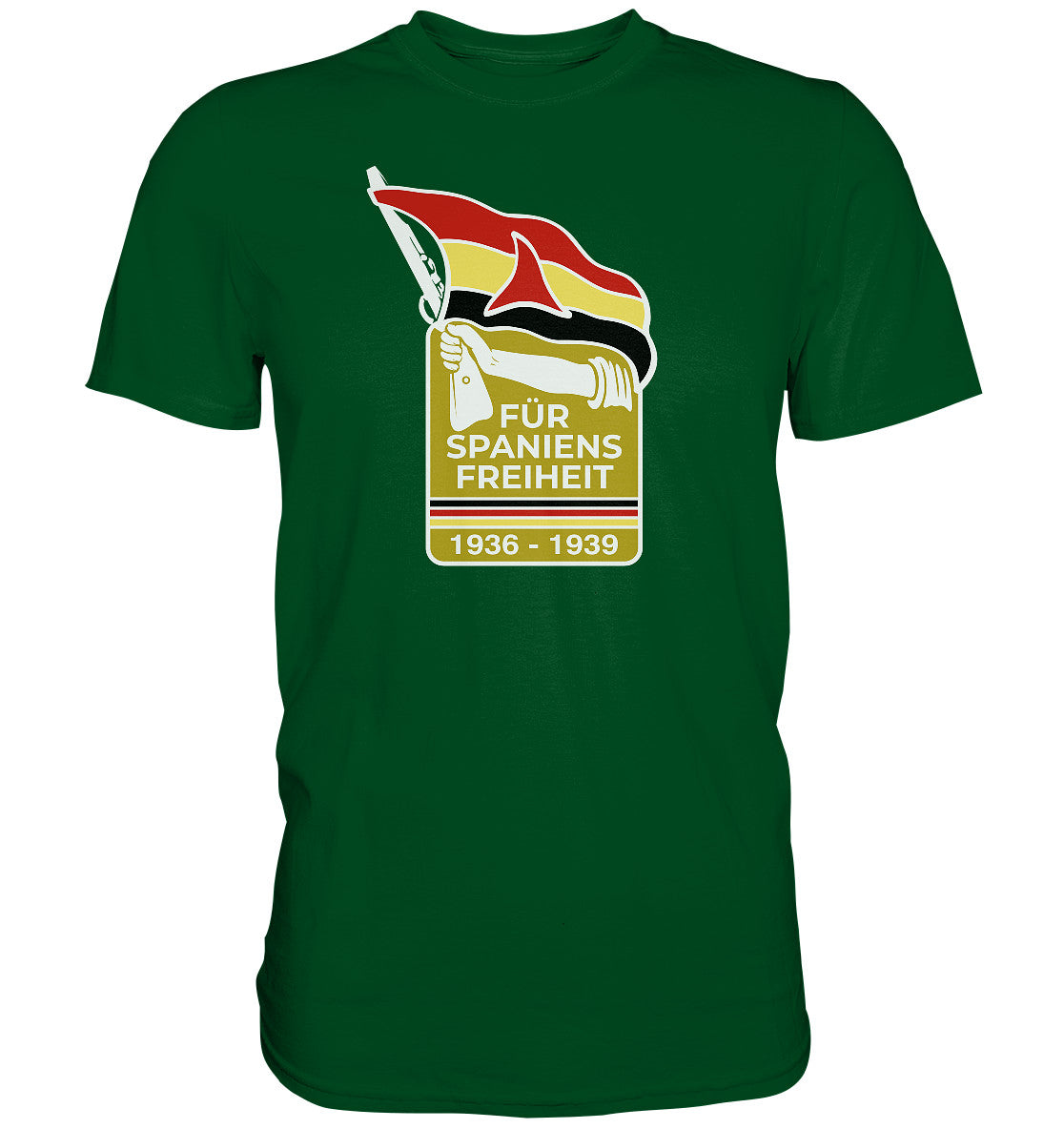 DDR Ostalgie Shirt Unisex • FÜR SPANIENS FREIHEIT - ABZEICHEN SPANIENKÄMPFER