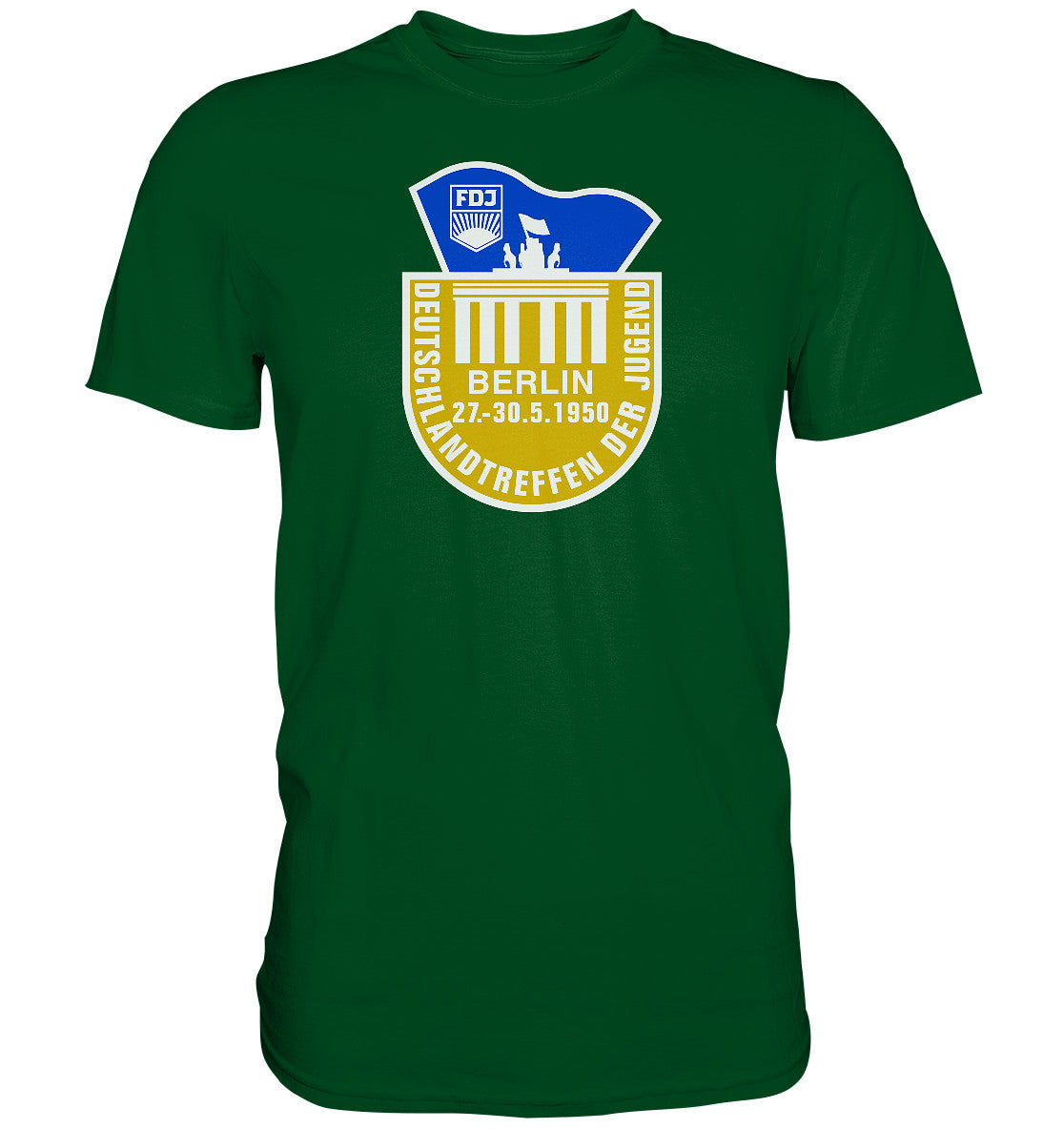 DDR Ostalgie Shirt Unisex • FDJ DEUTSCHLANDTREFFEN DER JUGEND - BERLIN 1950