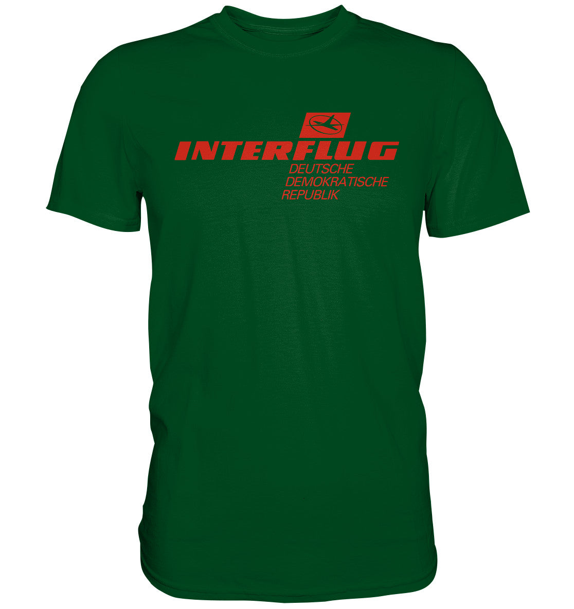 DDR Ostalgie Shirt Unisex • INTERFLUG - hell