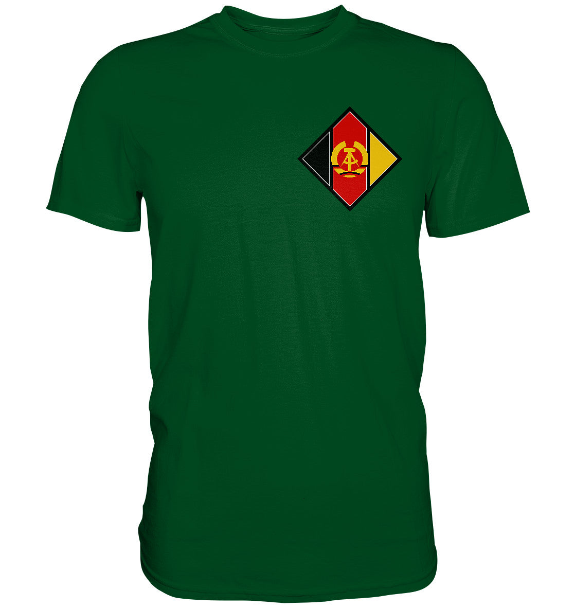 DDR Ostalgie Shirt Unisex • NVA LUFSTSTREITKRÄFTE - BRUST BADGE