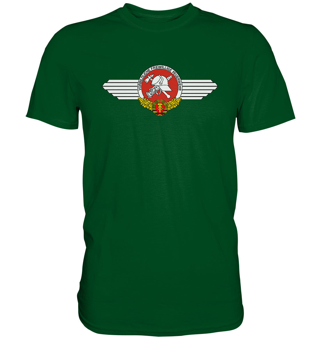 DDR Ostalgie Shirt Unisex • VORBILDLICHE FREIWILLIGE FEUERWEHR DER DDR