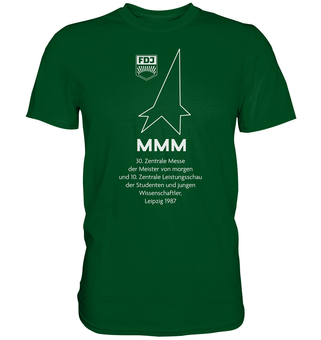 DDR Ostalgie Shirt Unisex • MESSE DER MEISTER VON MORGEN, LEIPZIG 1987